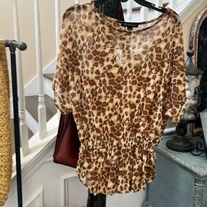 INC leopard top